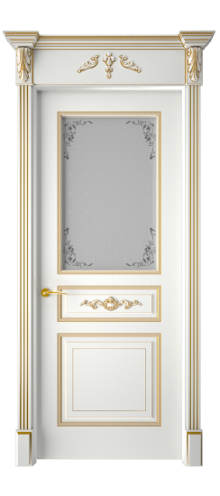 Лацио ДО | Белая эмаль патина золото