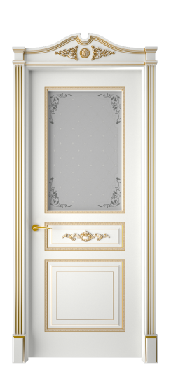 Лацио ДО | Белая эмаль патина золото