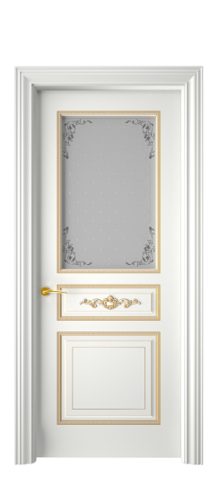 Лацио ДО | Белая эмаль патина золото