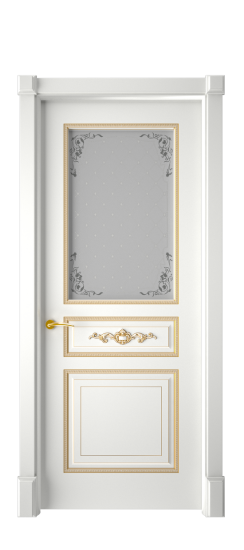 Лацио ДО | Белая эмаль патина золото