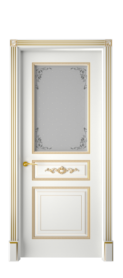 Лацио ДО | Белая эмаль патина золото