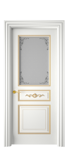 Лацио ДО | Белая эмаль патина золото