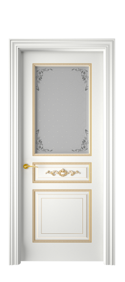 Лацио ДО | Белая эмаль патина золото