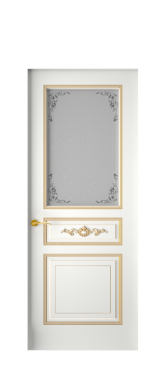 Лацио ДО | Белая эмаль патина золото