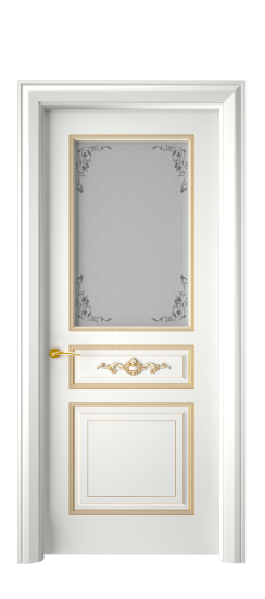 Лацио ДО | Белая эмаль патина золото