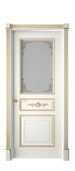 Лацио ДО | Белая эмаль патина золото