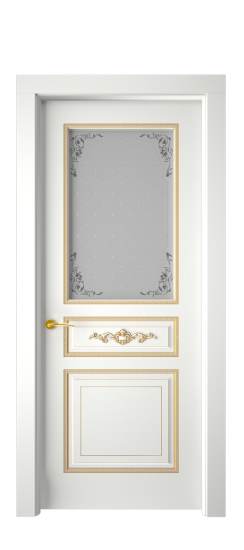 Лацио ДО | Белая эмаль патина золото