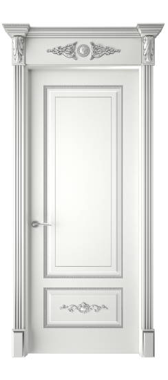 Леон ДГ | Белая эмаль патина серебро