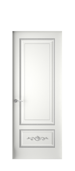 Леон ДГ | Белая эмаль патина серебро