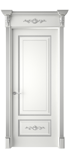 Леон ДГ | Белая эмаль патина серебро