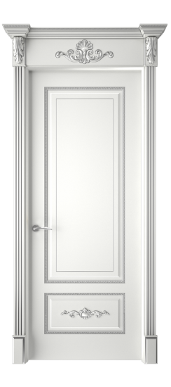 Леон ДГ | Белая эмаль патина серебро