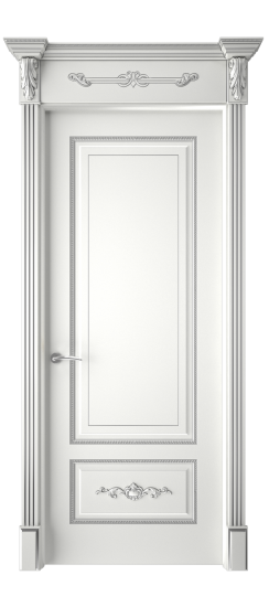 Леон ДГ | Белая эмаль патина серебро