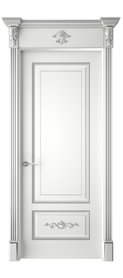 Леон ДГ | Белая эмаль патина серебро