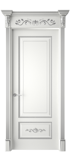 Леон ДГ | Белая эмаль патина серебро