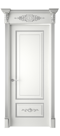 Леон ДГ | Белая эмаль патина серебро