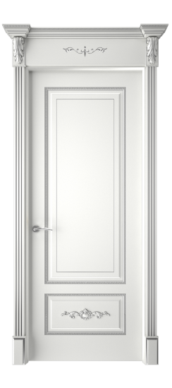 Леон ДГ | Белая эмаль патина серебро