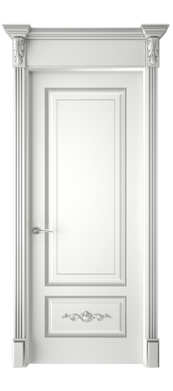 Леон ДГ | Белая эмаль патина серебро