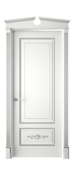 Леон ДГ | Белая эмаль патина серебро