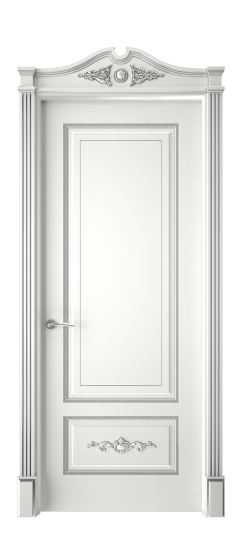 Леон ДГ | Белая эмаль патина серебро