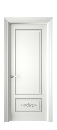 Леон ДГ | Белая эмаль патина серебро