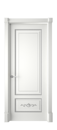 Леон ДГ | Белая эмаль патина серебро