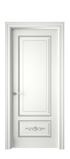 Леон ДГ | Белая эмаль патина серебро