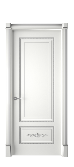 Леон ДГ | Белая эмаль патина серебро