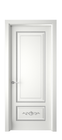 Леон ДГ | Белая эмаль патина серебро