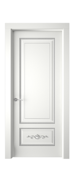 Леон ДГ | Белая эмаль патина серебро