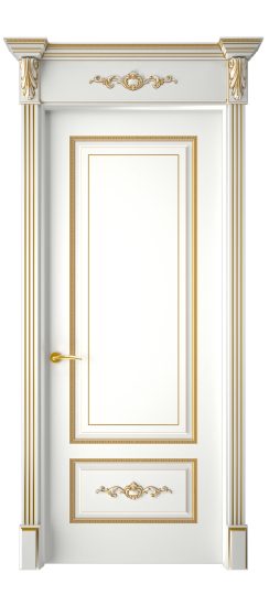 Леон ДГ | Белая эмаль патина золото