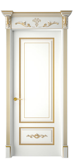 Леон ДГ | Белая эмаль патина золото