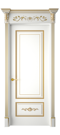 Леон ДГ | Белая эмаль патина золото