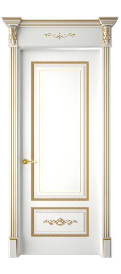 Леон ДГ | Белая эмаль патина золото