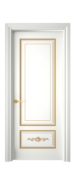 Леон ДГ | Белая эмаль патина золото