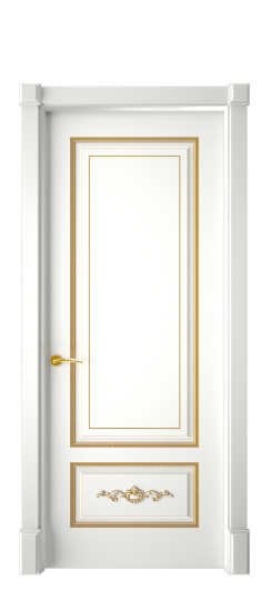 Леон ДГ | Белая эмаль патина золото