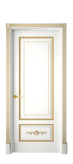 Леон ДГ | Белая эмаль патина золото