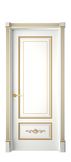 Леон ДГ | Белая эмаль патина золото