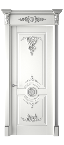 Марокко ДГ | Белая эмаль патина серебро