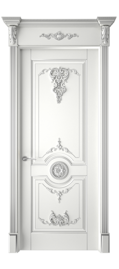 Марокко ДГ | Белая эмаль патина серебро