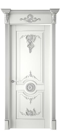 Марокко ДГ | Белая эмаль патина серебро