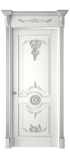 Марокко ДГ | Белая эмаль патина серебро