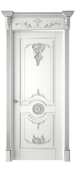 Марокко ДГ | Белая эмаль патина серебро