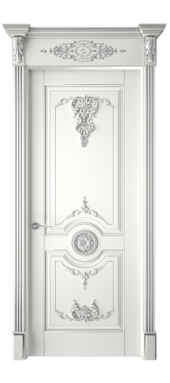 Марокко ДГ | Белая эмаль патина серебро