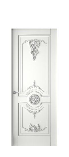 Марокко ДГ | Белая эмаль патина серебро