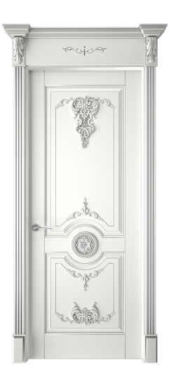 Марокко ДГ | Белая эмаль патина серебро