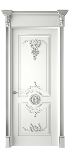 Марокко ДГ | Белая эмаль патина серебро