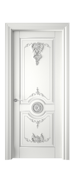 Марокко ДГ | Белая эмаль патина серебро