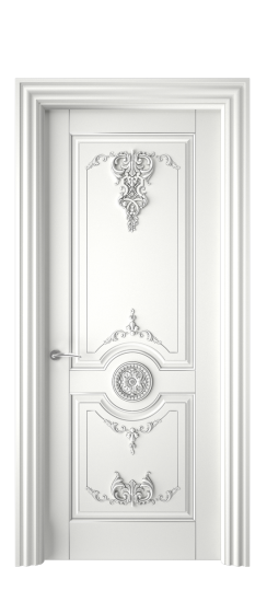 Марокко ДГ | Белая эмаль патина серебро