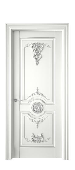 Марокко ДГ | Белая эмаль патина серебро