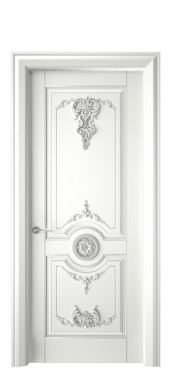 Марокко ДГ | Белая эмаль патина серебро